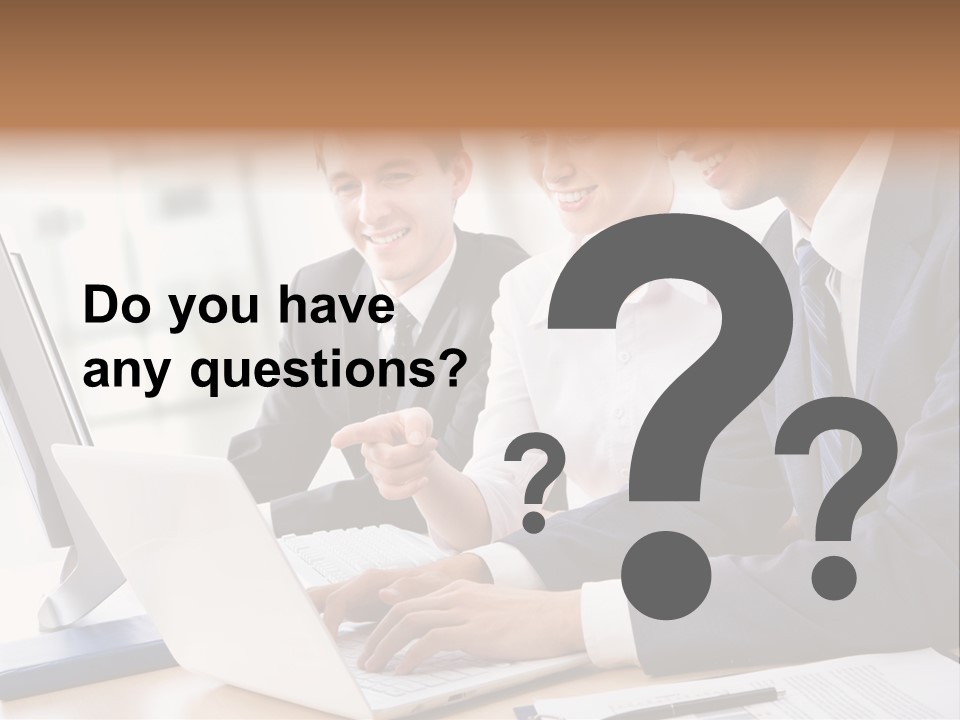 Report Pen Suit PowerPoint Template