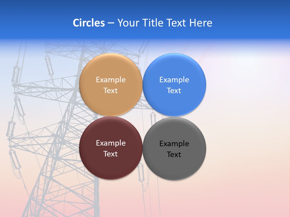 Transmission Voltage Station PowerPoint Template