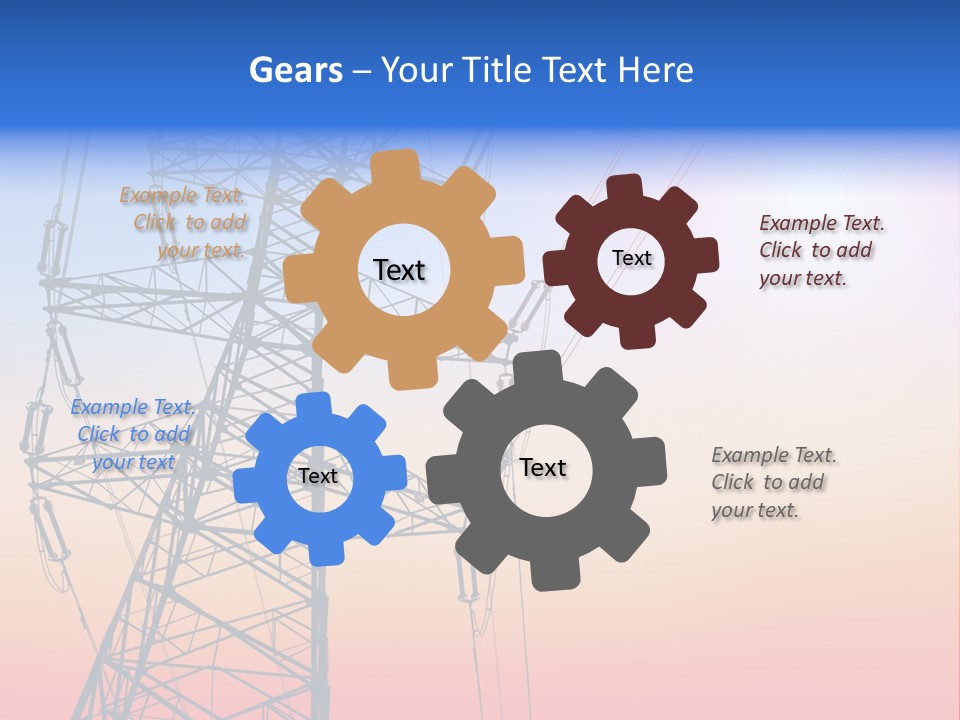 Transmission Voltage Station PowerPoint Template