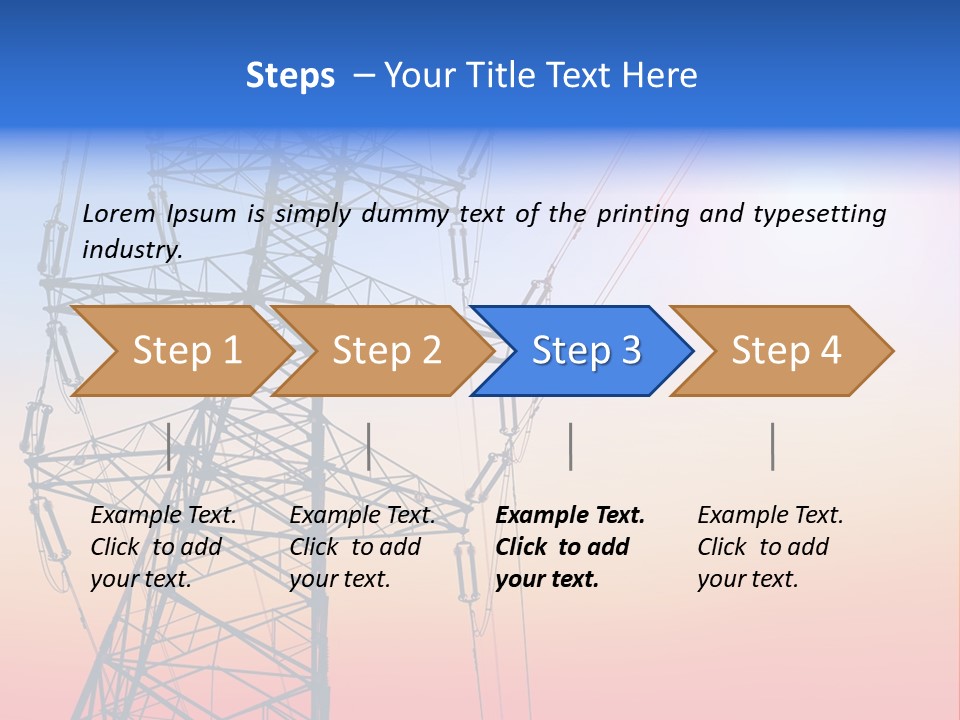 Transmission Voltage Station PowerPoint Template