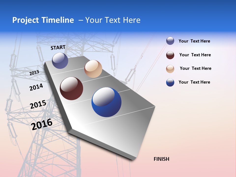 Transmission Voltage Station PowerPoint Template