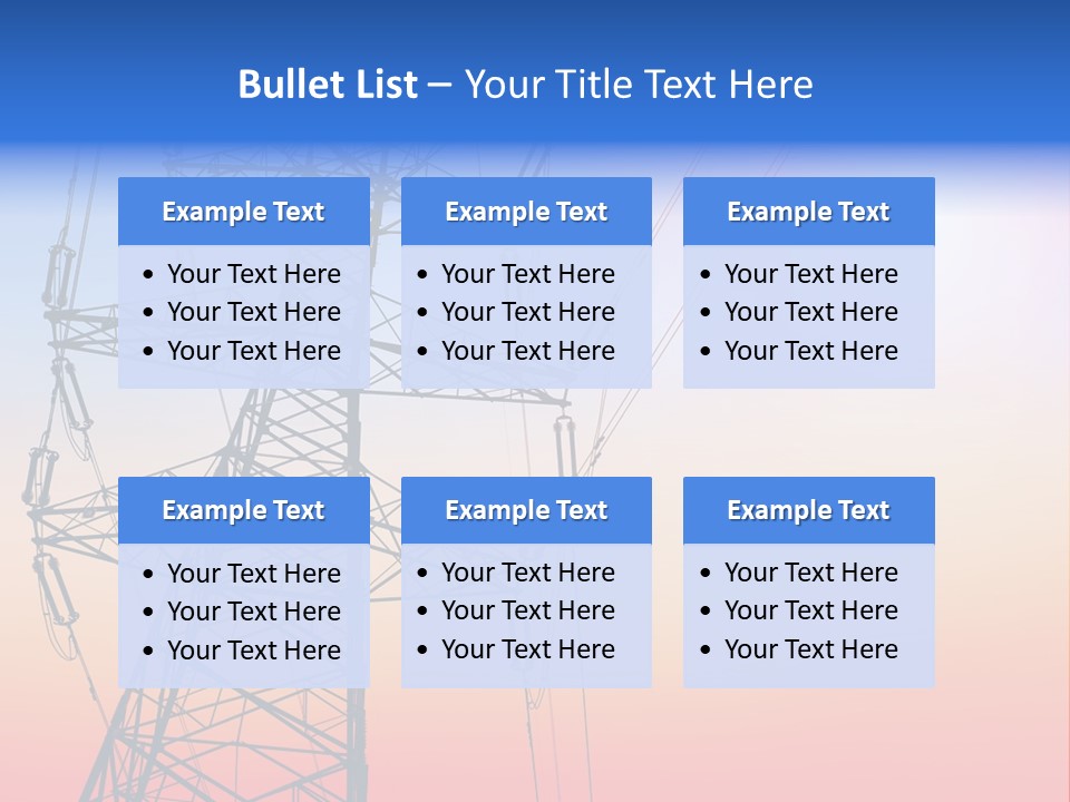Transmission Voltage Station PowerPoint Template