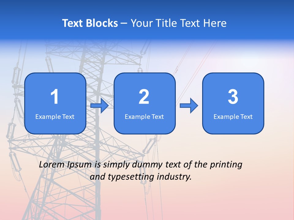 Transmission Voltage Station PowerPoint Template