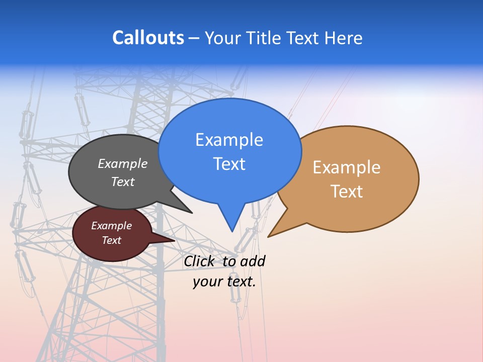 Transmission Voltage Station PowerPoint Template