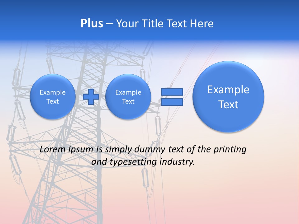 Transmission Voltage Station PowerPoint Template