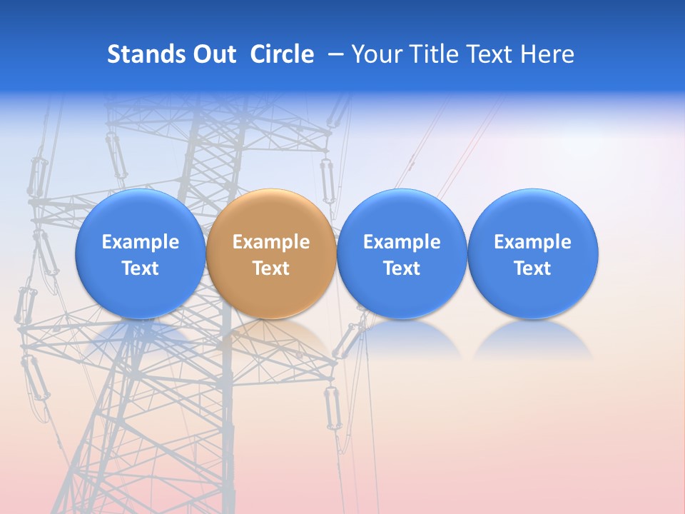 Transmission Voltage Station PowerPoint Template