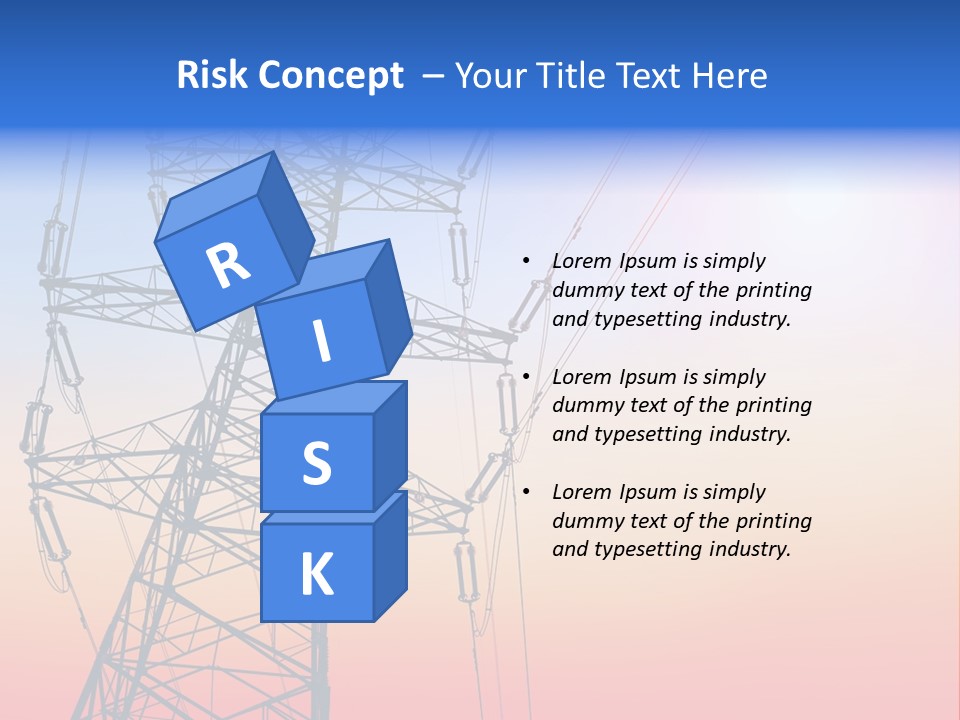 Transmission Voltage Station PowerPoint Template