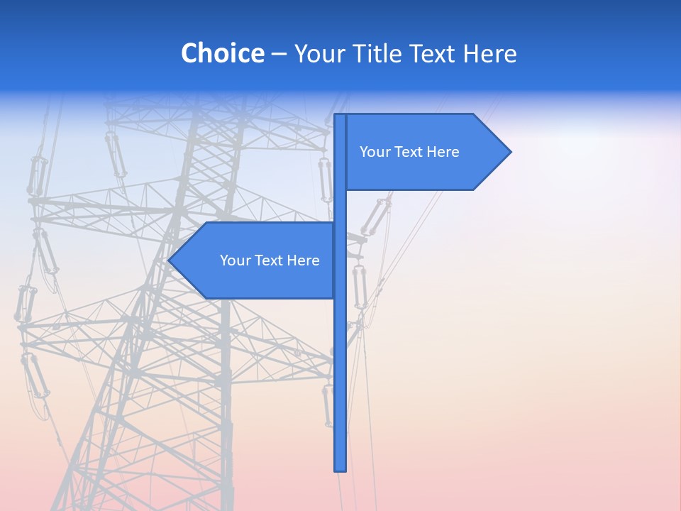 Transmission Voltage Station PowerPoint Template