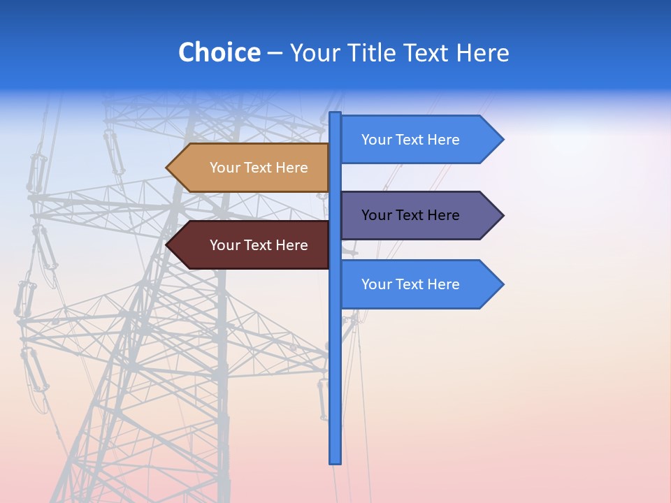 Transmission Voltage Station PowerPoint Template
