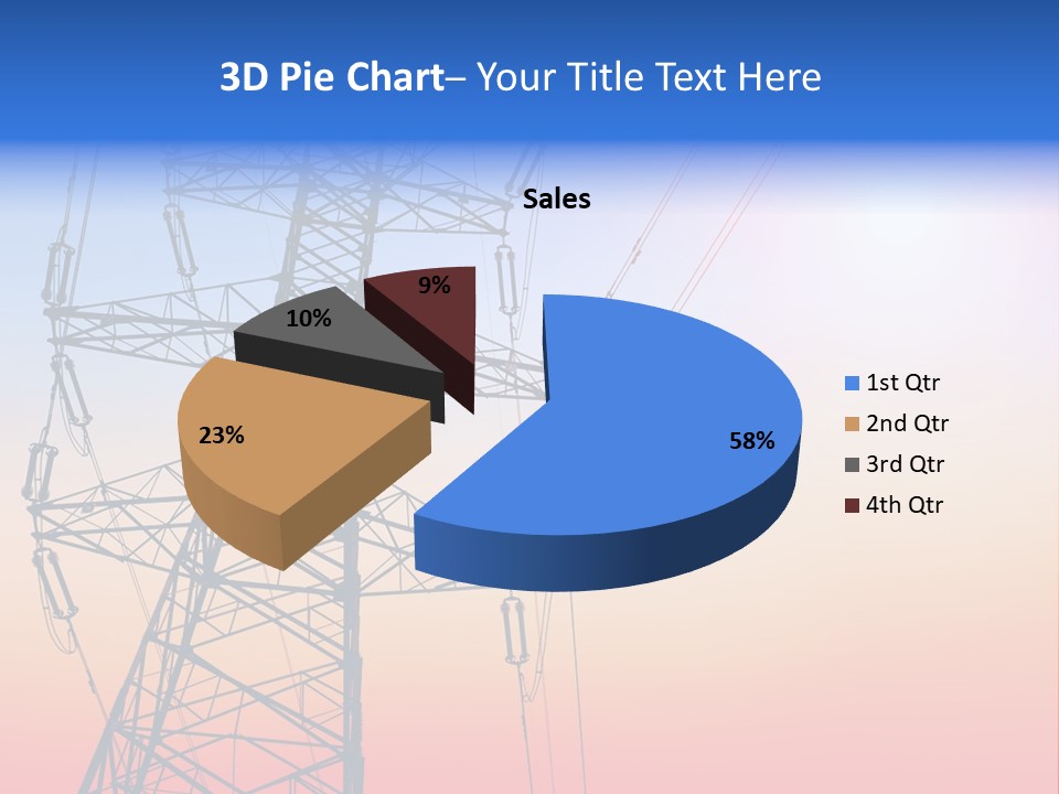 Transmission Voltage Station PowerPoint Template