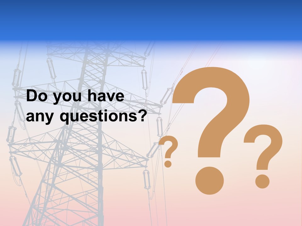 Transmission Voltage Station PowerPoint Template