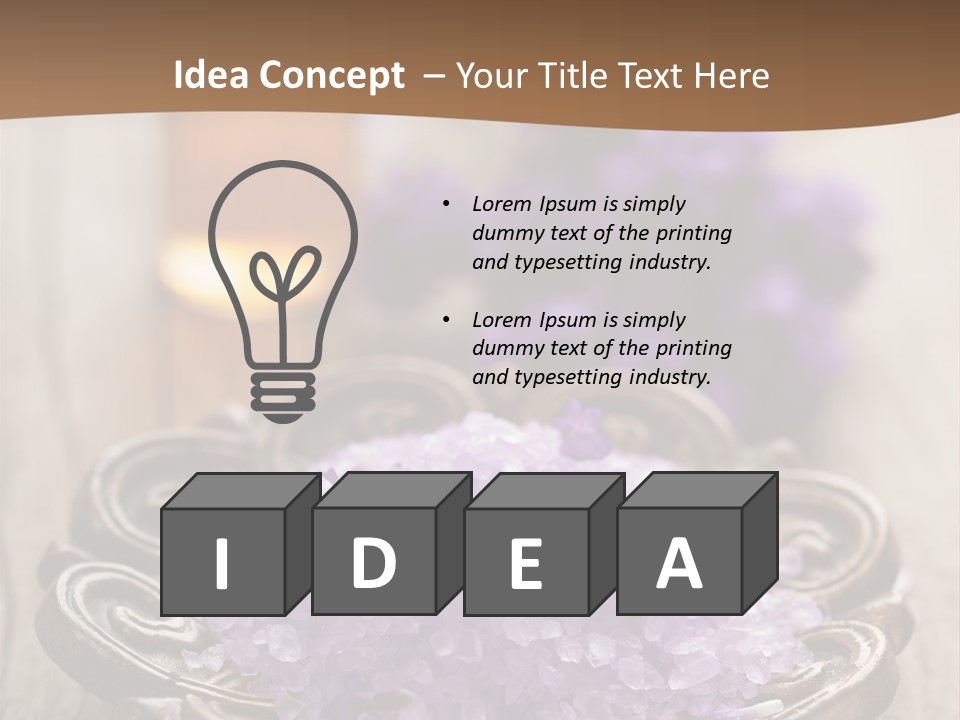 Bottle Freshness Oil PowerPoint Template