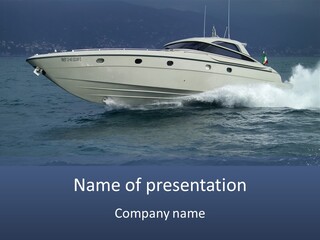 Investment Engine Sea PowerPoint Template