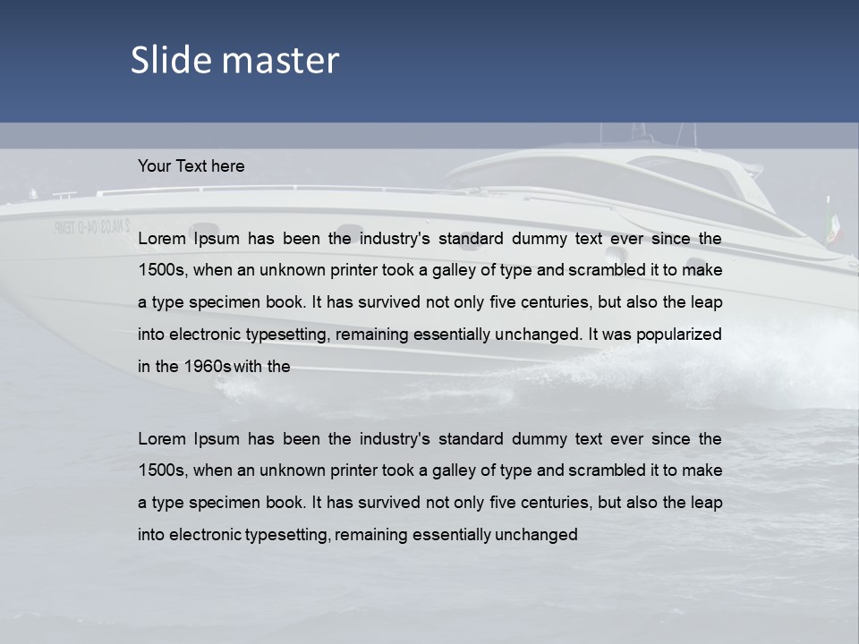 Investment Engine Sea PowerPoint Template