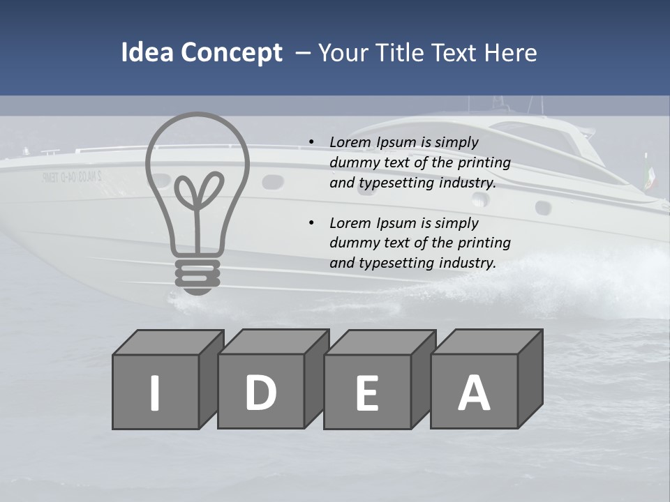 Investment Engine Sea PowerPoint Template