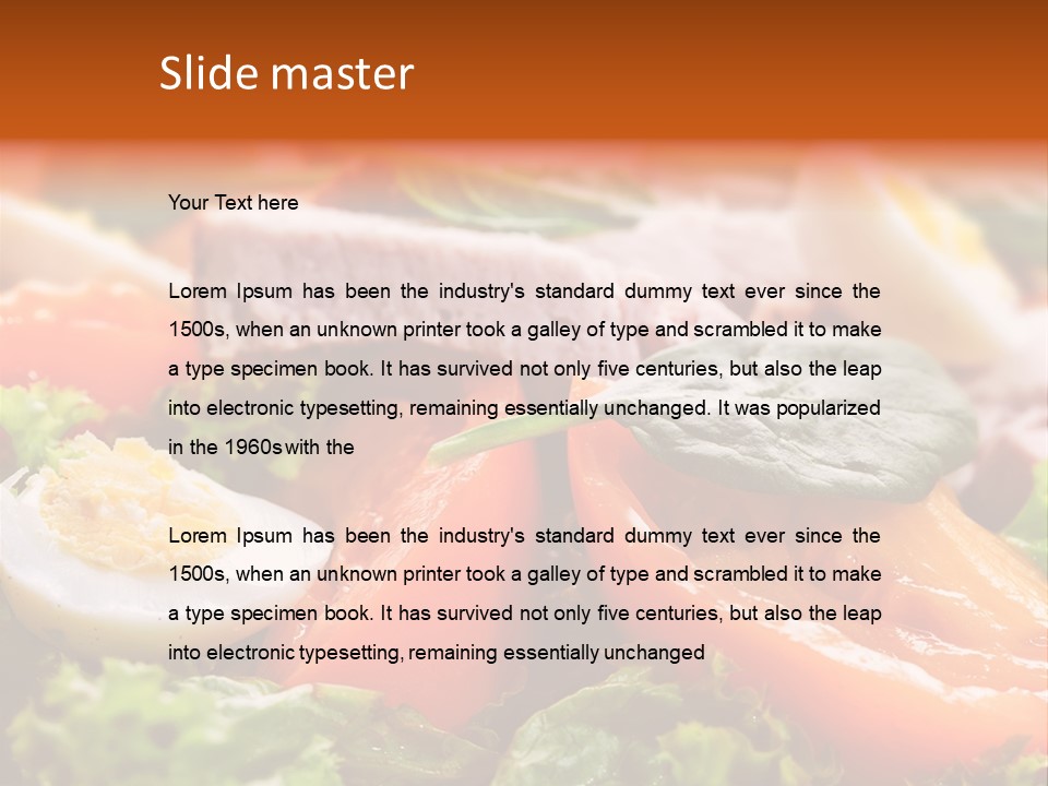 Salad Macro Dinner PowerPoint Template