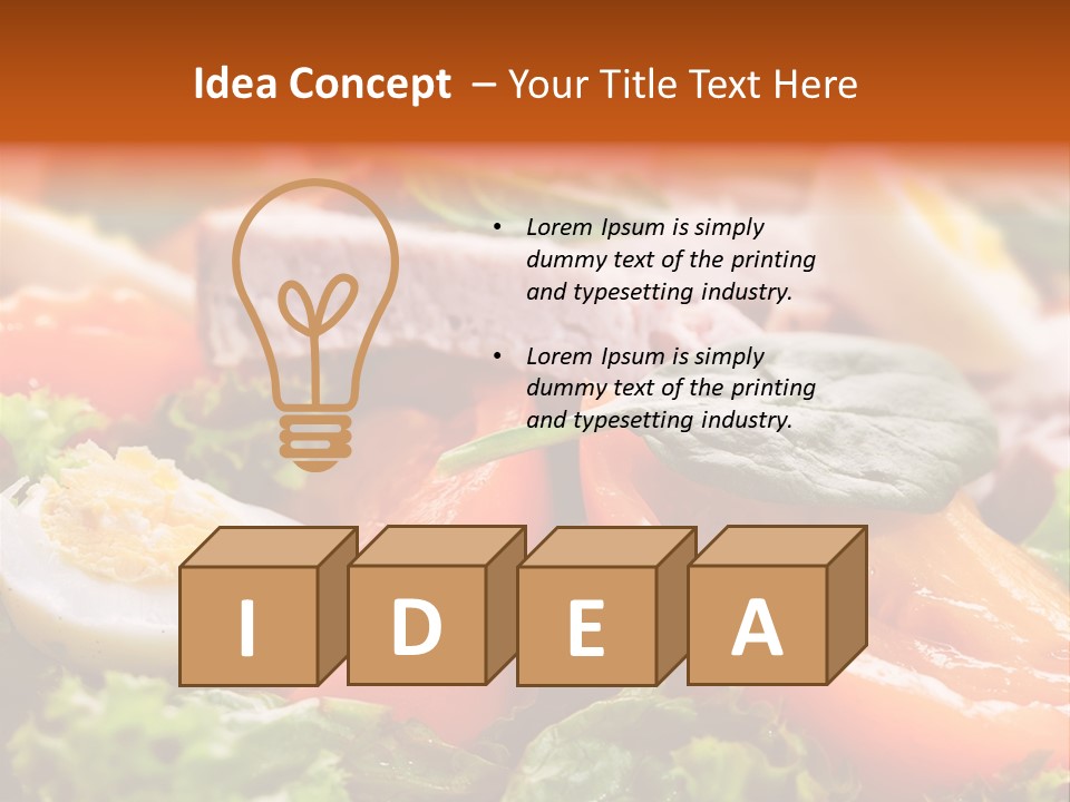 Salad Macro Dinner PowerPoint Template