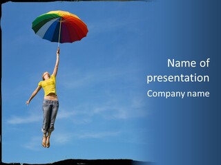 Outdoors High Umbrella PowerPoint Template