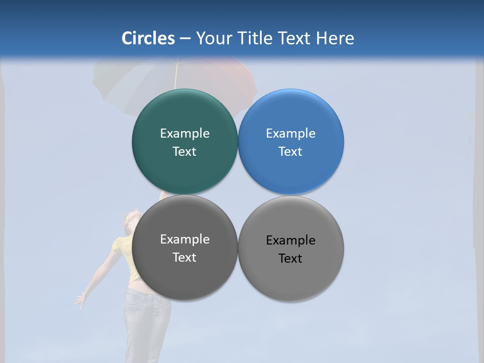 Outdoors High Umbrella PowerPoint Template