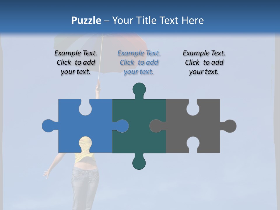 Outdoors High Umbrella PowerPoint Template