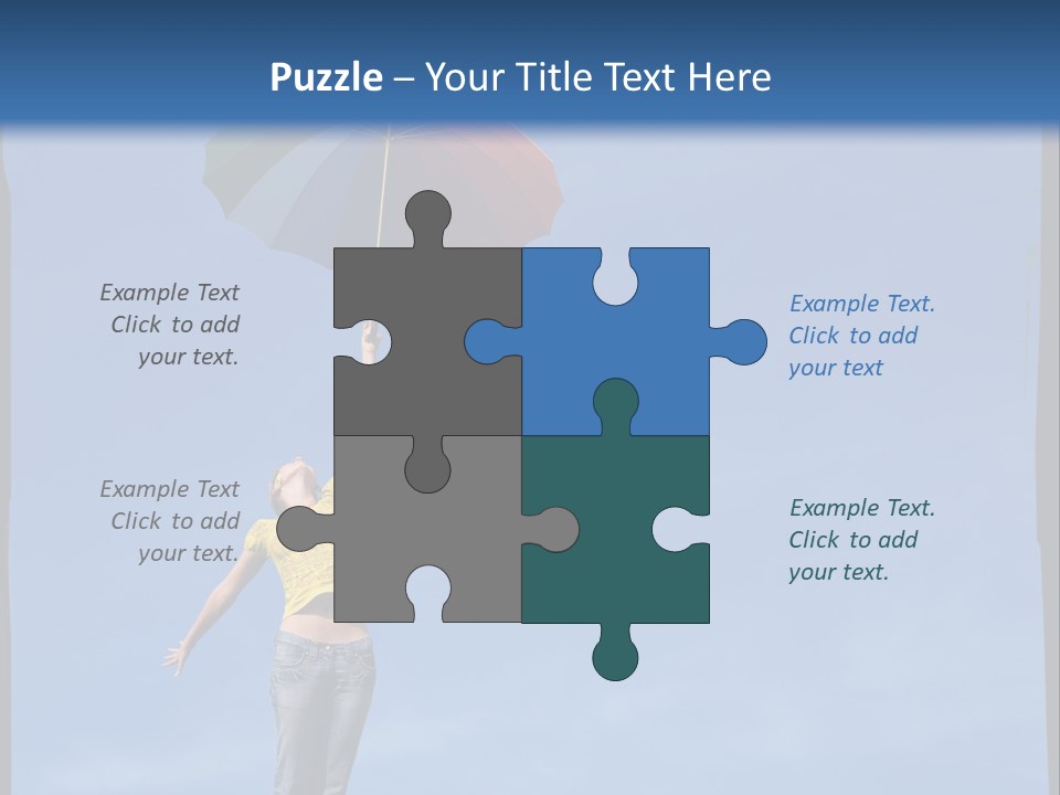 Outdoors High Umbrella PowerPoint Template