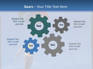 Outdoors High Umbrella PowerPoint Template