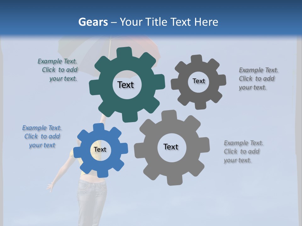 Outdoors High Umbrella PowerPoint Template