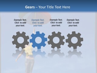 Outdoors High Umbrella PowerPoint Template
