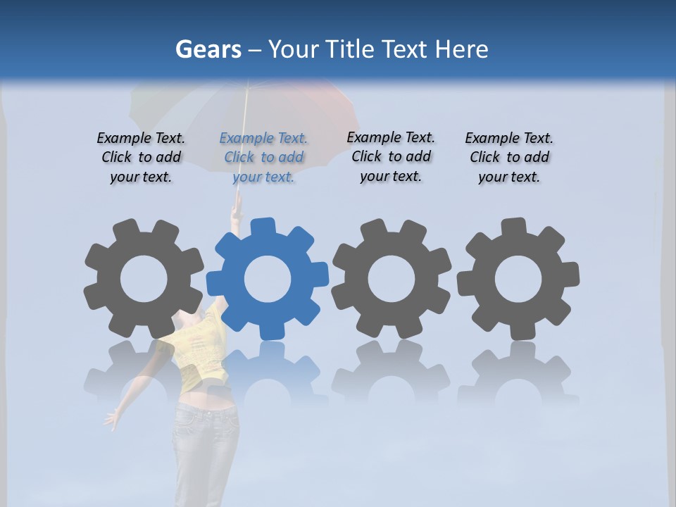 Outdoors High Umbrella PowerPoint Template