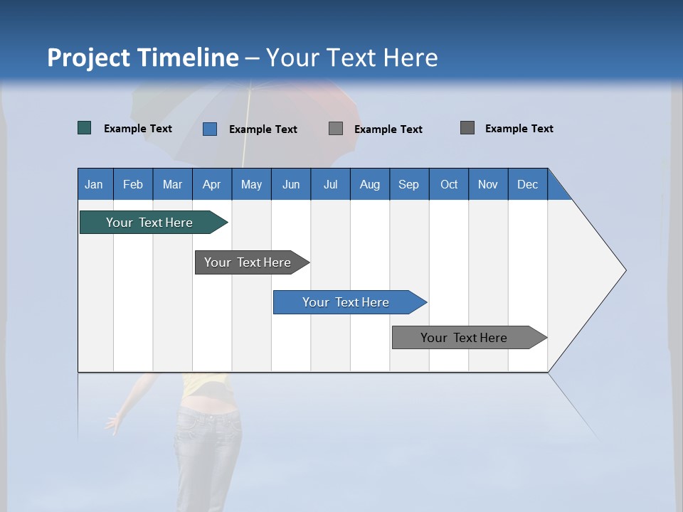 Outdoors High Umbrella PowerPoint Template