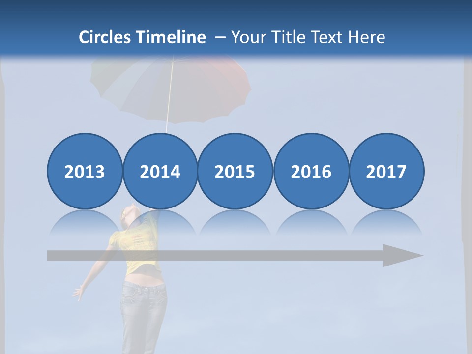 Outdoors High Umbrella PowerPoint Template