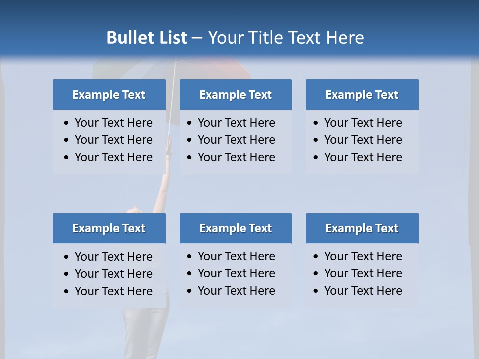 Outdoors High Umbrella PowerPoint Template
