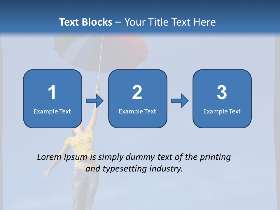 Outdoors High Umbrella PowerPoint Template