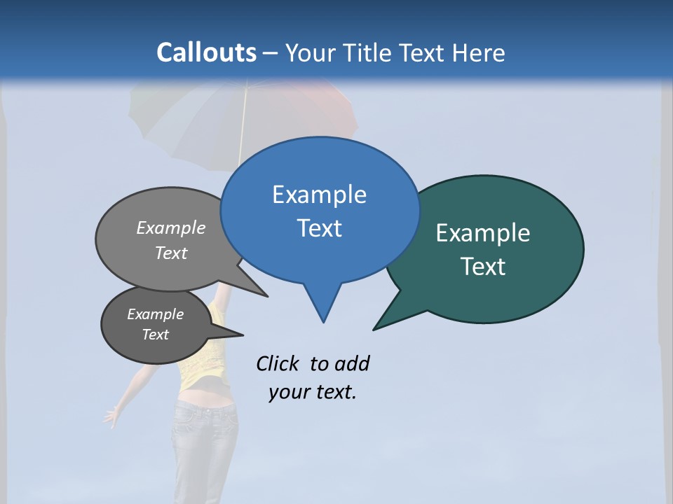 Outdoors High Umbrella PowerPoint Template