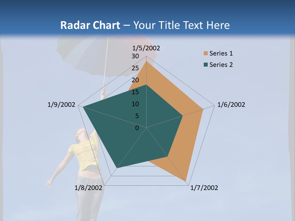 Outdoors High Umbrella PowerPoint Template