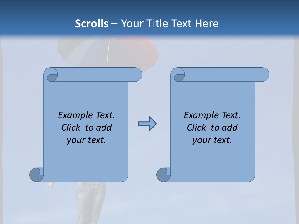 Outdoors High Umbrella PowerPoint Template
