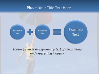 Outdoors High Umbrella PowerPoint Template