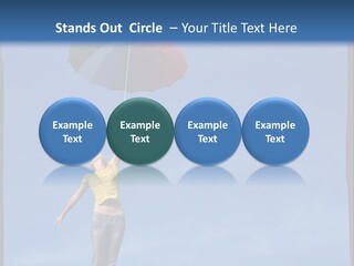 Outdoors High Umbrella PowerPoint Template