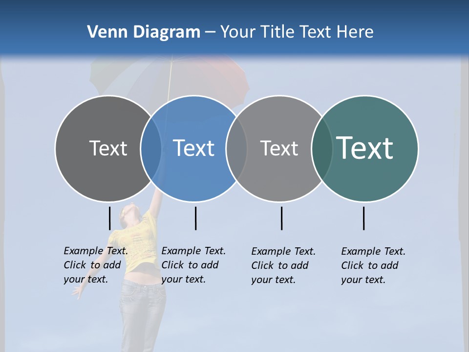 Outdoors High Umbrella PowerPoint Template