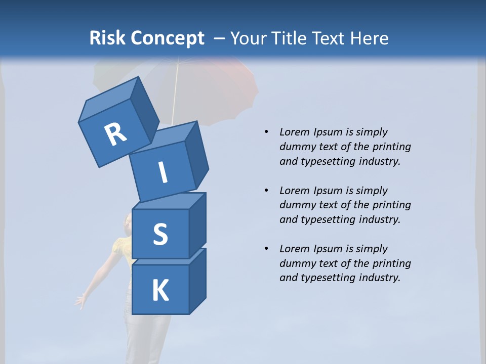 Outdoors High Umbrella PowerPoint Template