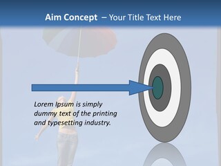 Outdoors High Umbrella PowerPoint Template