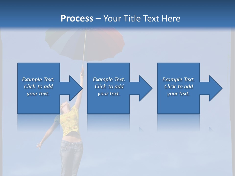 Outdoors High Umbrella PowerPoint Template