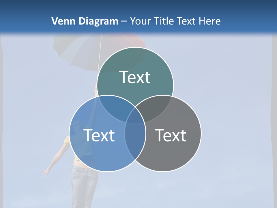 Outdoors High Umbrella PowerPoint Template
