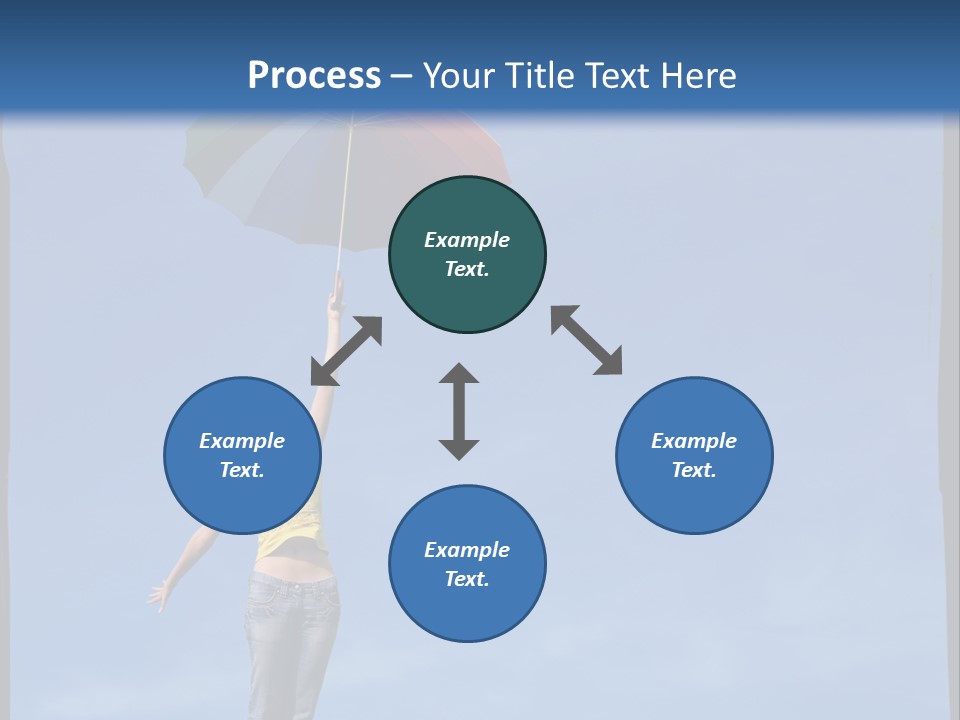 Outdoors High Umbrella PowerPoint Template