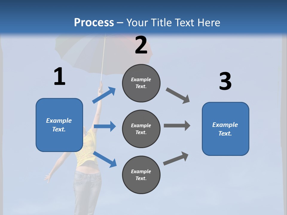Outdoors High Umbrella PowerPoint Template