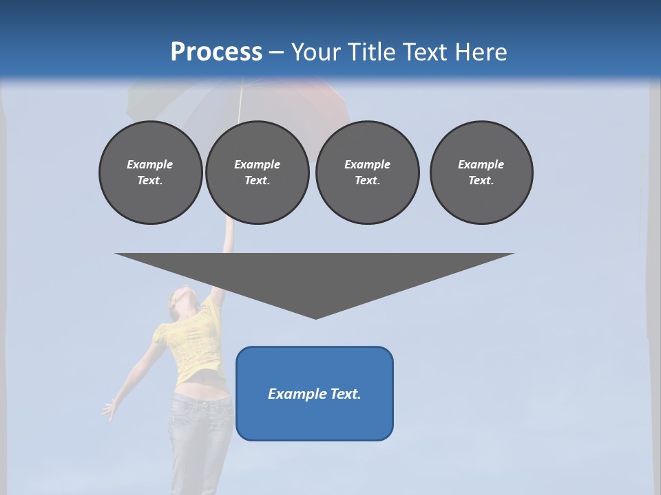 Outdoors High Umbrella PowerPoint Template