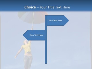 Outdoors High Umbrella PowerPoint Template