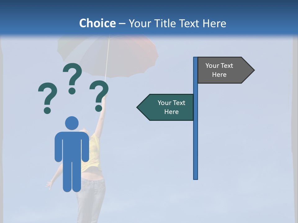 Outdoors High Umbrella PowerPoint Template