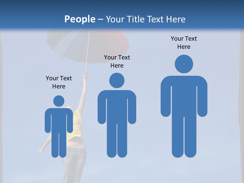 Outdoors High Umbrella PowerPoint Template