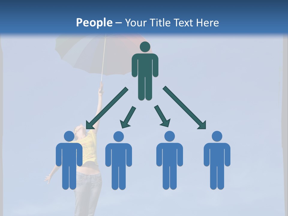 Outdoors High Umbrella PowerPoint Template